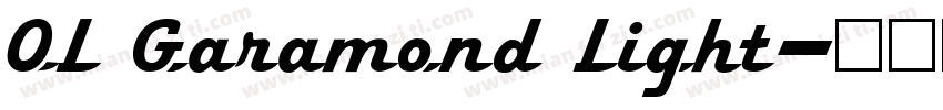 OL Garamond Light字体转换